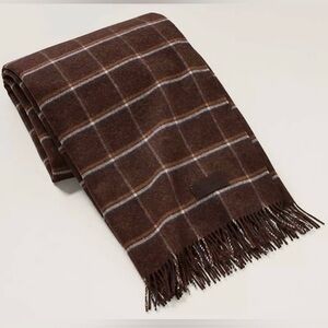 $695 NEW RALPH LAUREN HOME THROW BLANKET SCOTTISH LAMBSWOOL PLAID THICK …